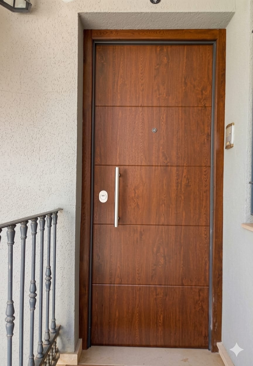 Instalación profesional de puerta acorazada