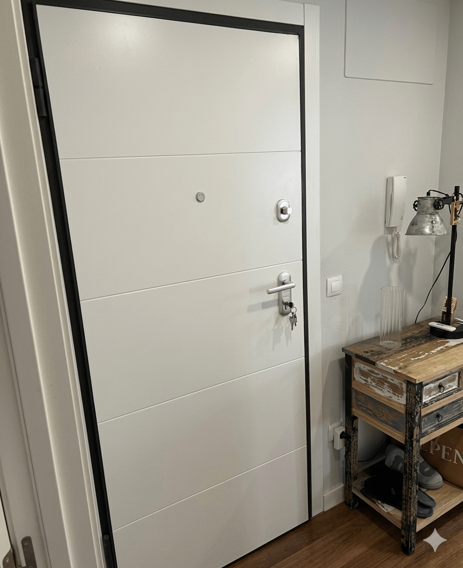 Puerta acorazada instalada en Valencia tras diagnóstico de seguridad de la vivienda